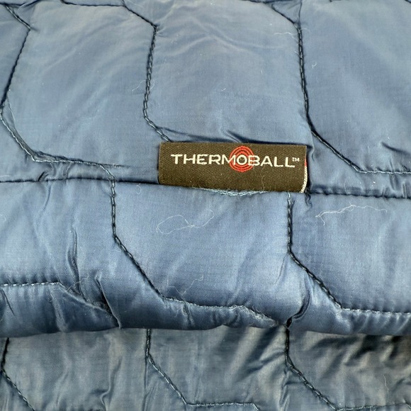 Men's The North Face ThermoBall Hooded Jacket Navy L Insulated - Picture 10 of 16